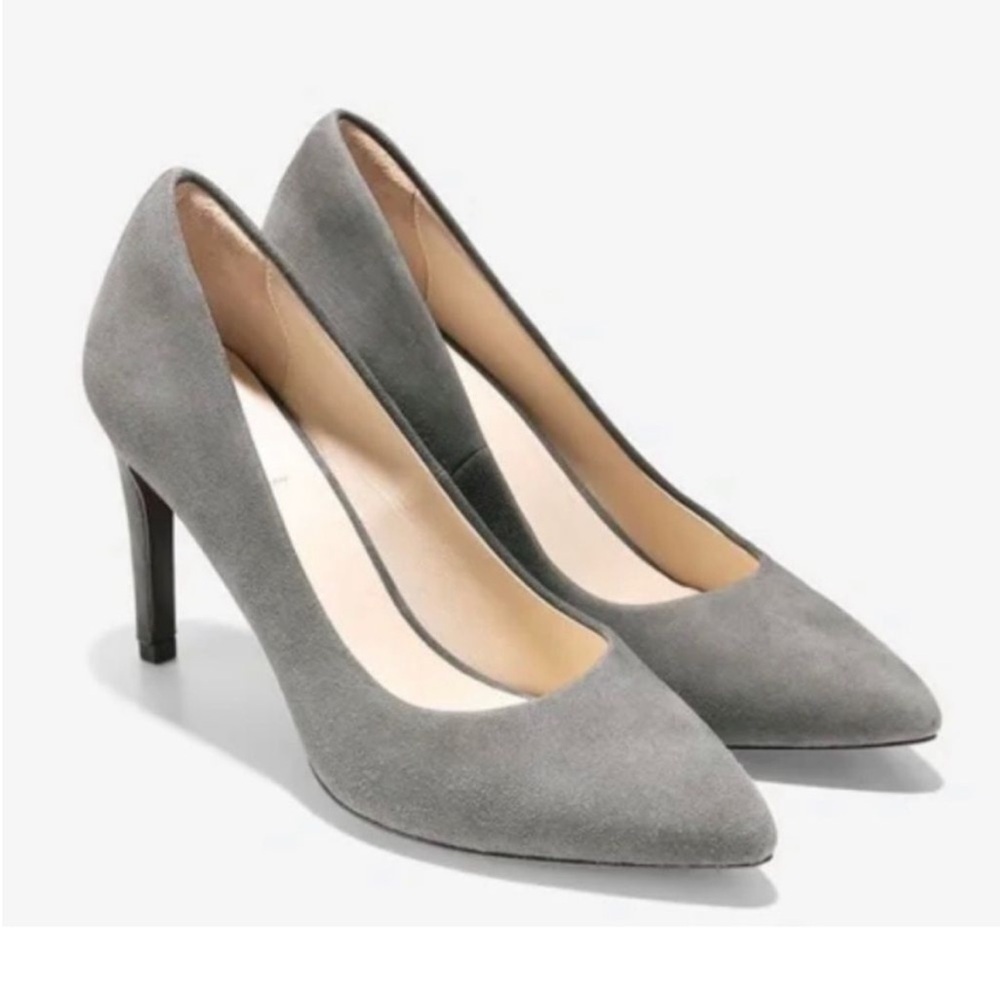 Cole Haan Fair Haven pump in storm cloud suede